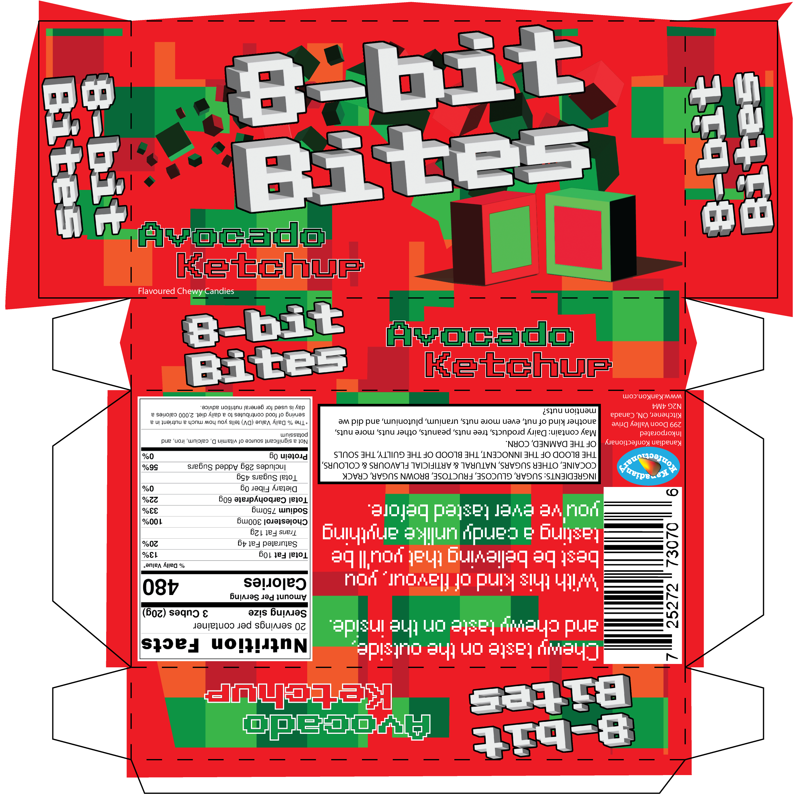 The red version of the 8-Bit Bites package.